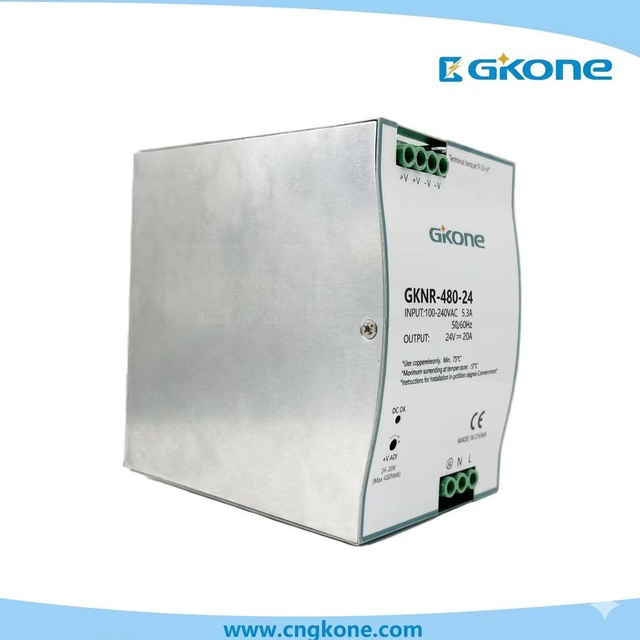 GKONE GKNR-480-24 480W 24V 20A DIN Rail Switching Power Supply | Industrial SMPS