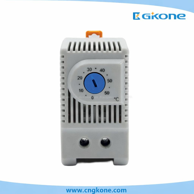 GKONE GK3110F SPDT Bimetallic Thermostat | DIN Rail Mount Cabinet Temperature Controller (Changeover)