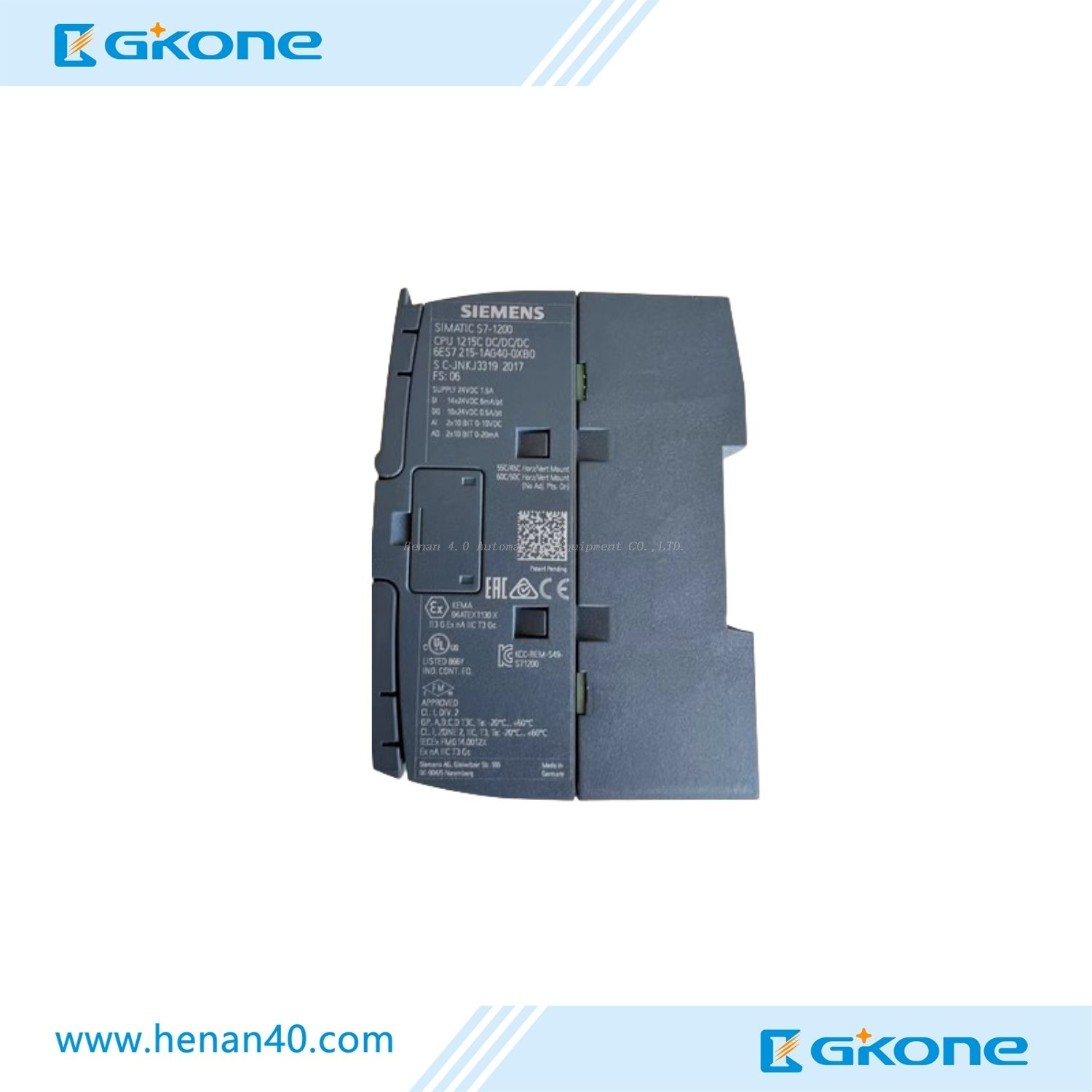 Siemens S7-1200 6es7215-1AG40-0xb0 Original Authentic CPU PLC with EPROM Memory