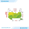 500V 17.5A Push in Cable Connectors 1.5mm2 DIN Rail Ground Terminal