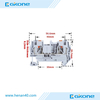 PA66-V0 Push in Wire Terminal Connector 2 Pin Terminal Block for 0.5-4mm2