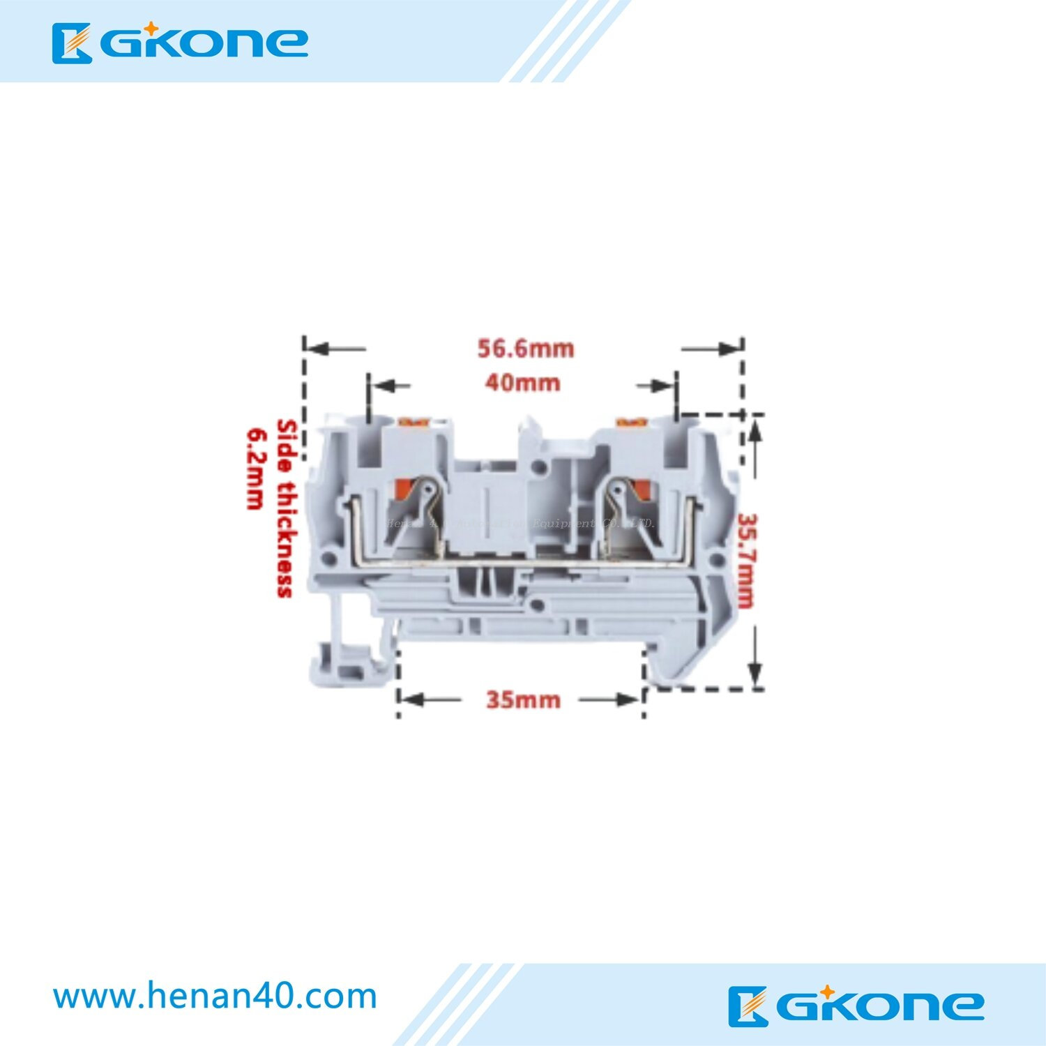 PA66-V0 Push in Wire Terminal Connector 2 Pin Terminal Block for 0.5-4mm2