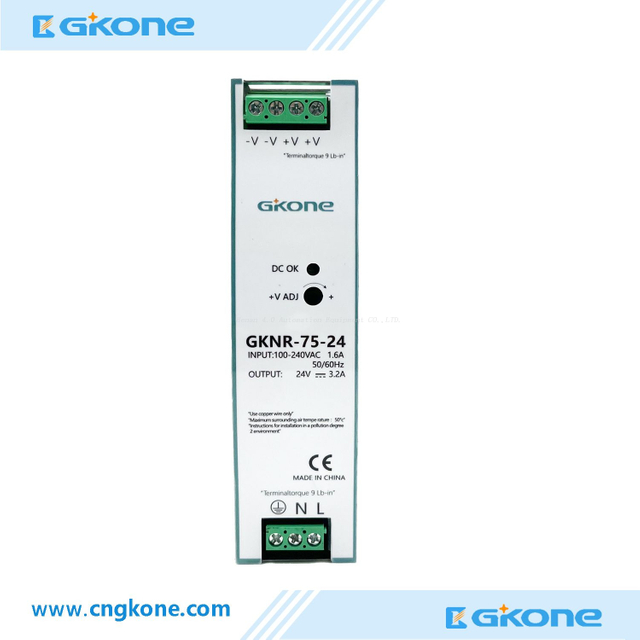 GKONE GKNR-75-24 75W 24V 3.2A DIN Rail Switching Power Supply | SMPS